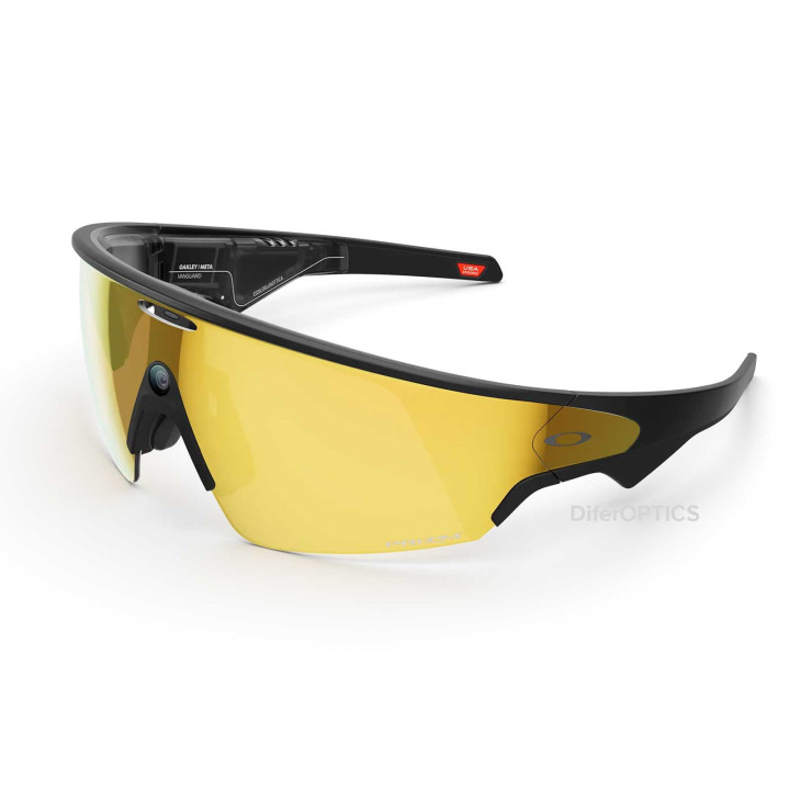 Oakley Meta Vanguard Black Prizm 24K (3q view)