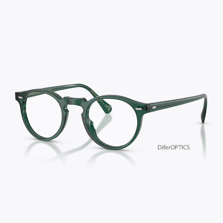 Oliver Peoples Gregory Peck traslucent dark teal (vista 3q)