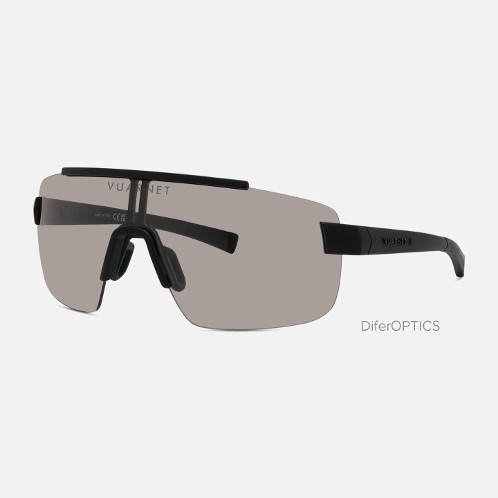 Vuarnet Racing 06 Black Photochromic Cat. 1-3 Pink (3q view)