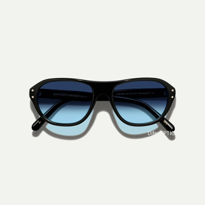 Las  Avram Black con Denim Blue custom made tints