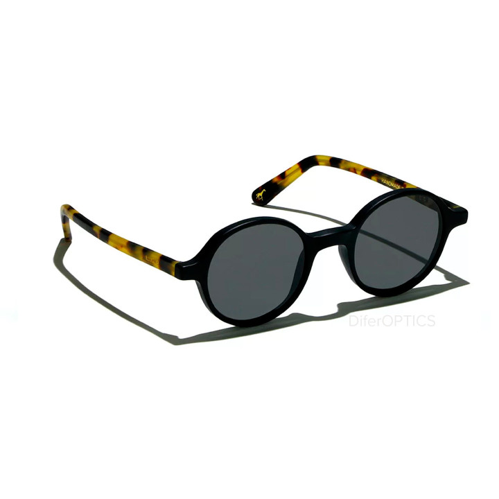LGR Reunion sun Black Matt / Havana Tartarugato Matt 23C // Flat Grey (3q view)