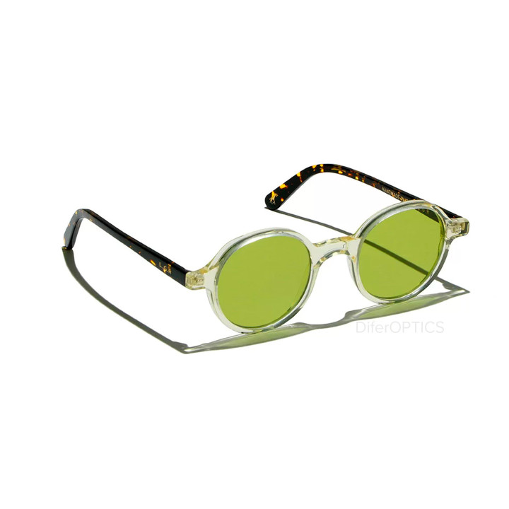 LGR Reunion Sun Champagne / Havana Scuro 49C // Green Vintage Photochromic (Base 2) (3q view)