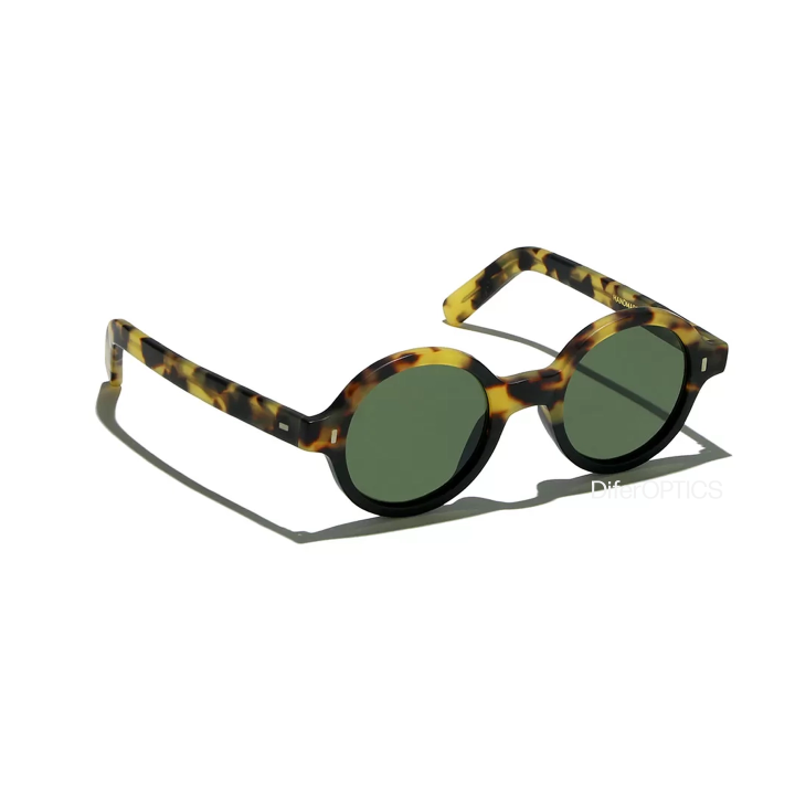 Reunion Bold Sun Black Matt / Havana Tartarugato Matt 23B // Green g15 (Base 2) (3q view)