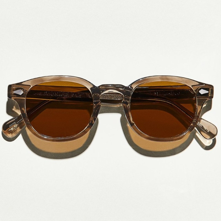 LEMTOSH SUN in Brown Ash with Cosmitan Brown Glass Lenses