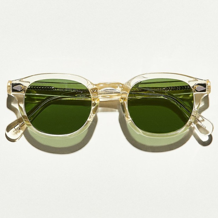 LEMTOSH SUN in Flesh with Calibar Green Glass Lenses