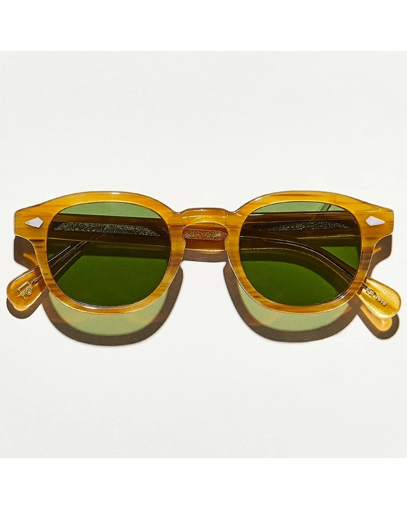 LEMTOSH SUN in Blonde with Calibar Green Glass Lenses