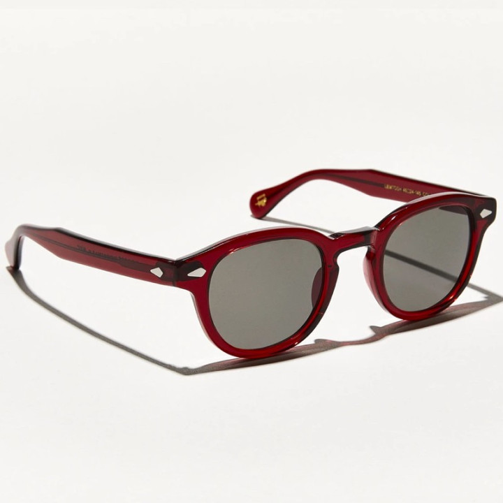 LEMTOSH SUN in Ruby with Grey Glass Lenses 3q