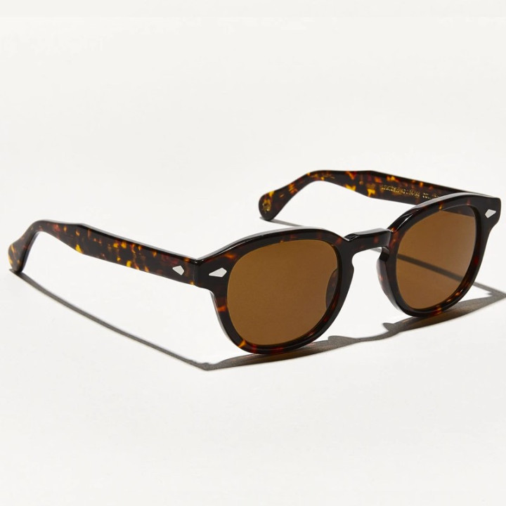 LEMTOSH SUN in Tortoise with Cosmitan Brown Glass Lenses 3q
