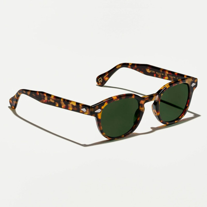 LEMTOSH SUN in Tortoise with G-15 Glass Lenses 3q