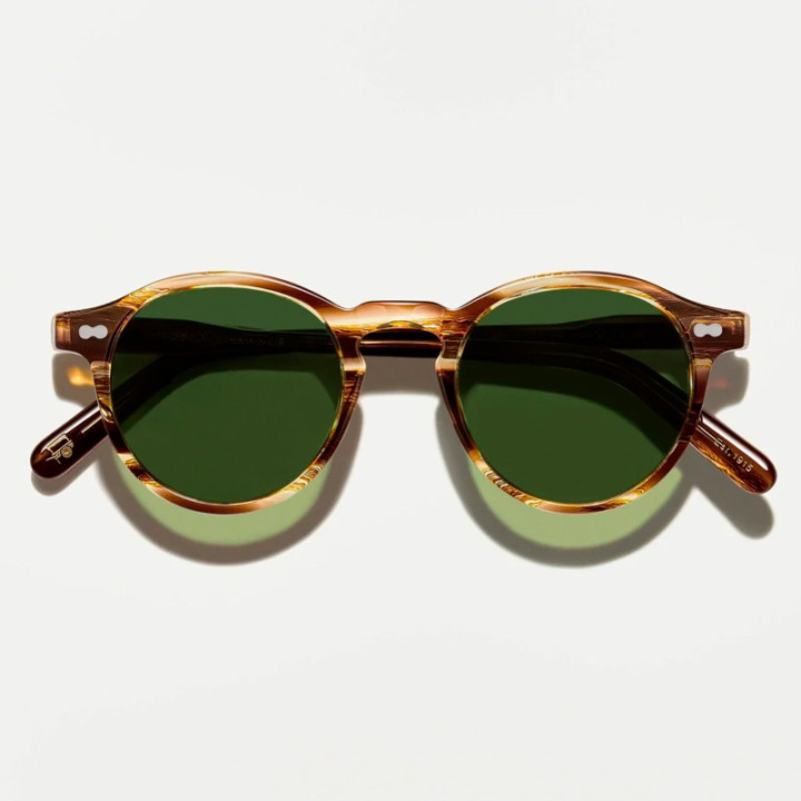 moscot miltzen sun en bamboo con lentes minerales calibar green