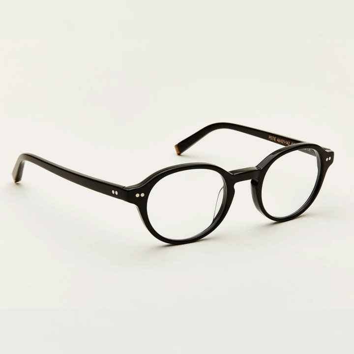 Moscot Petie Black 3q view