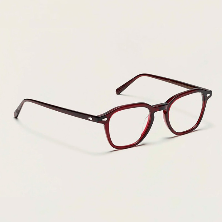 Moscot Vantz Burgundy 3q