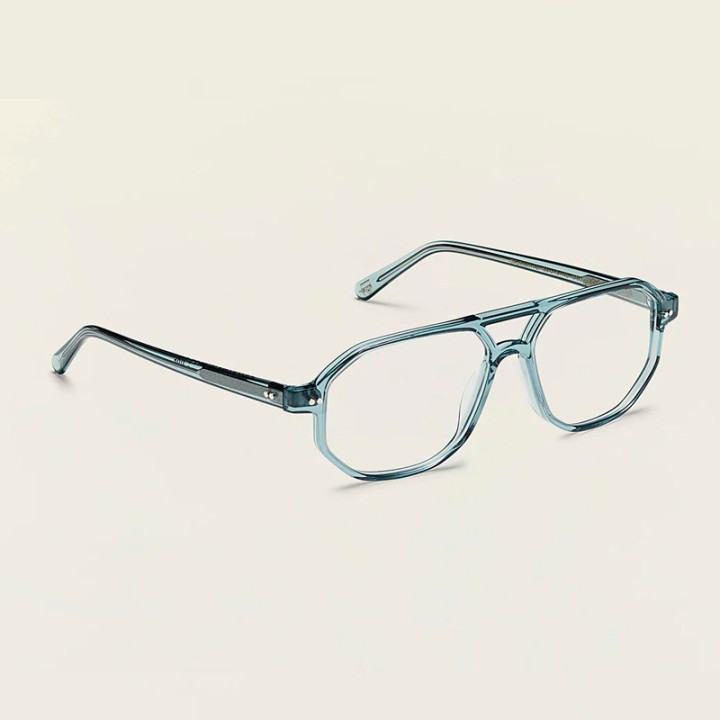 Moscot Gazeektal Light Blue 3q view