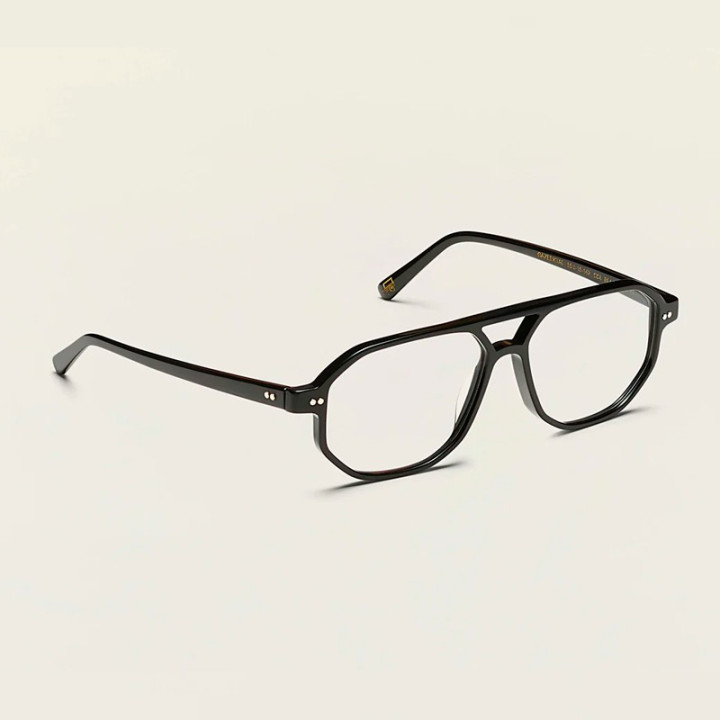 Moscot Gazeektal Black 3q view
