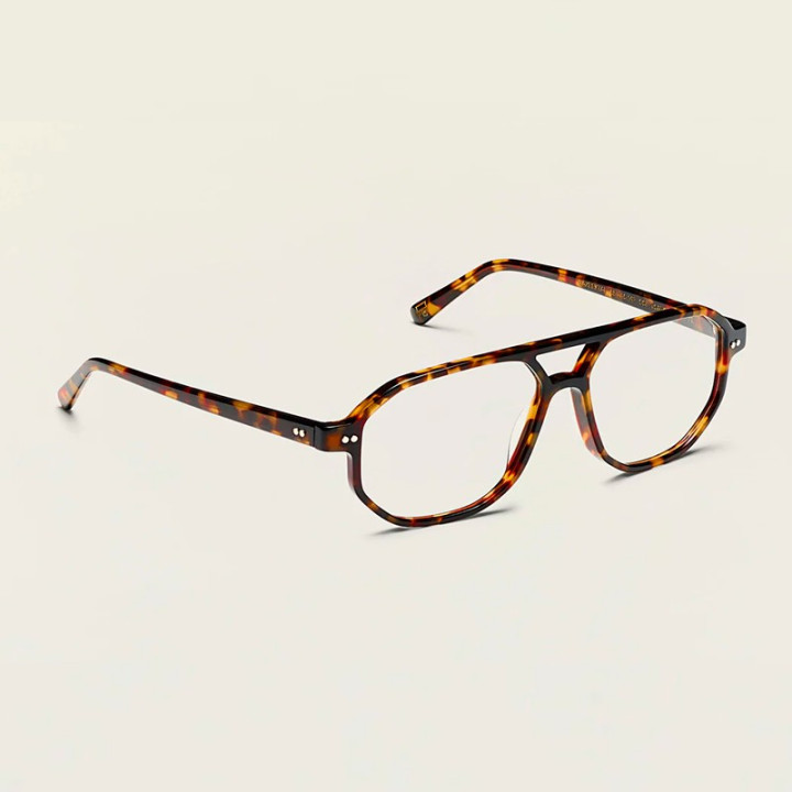 Moscot Gazeektal Tortoise 3q view
