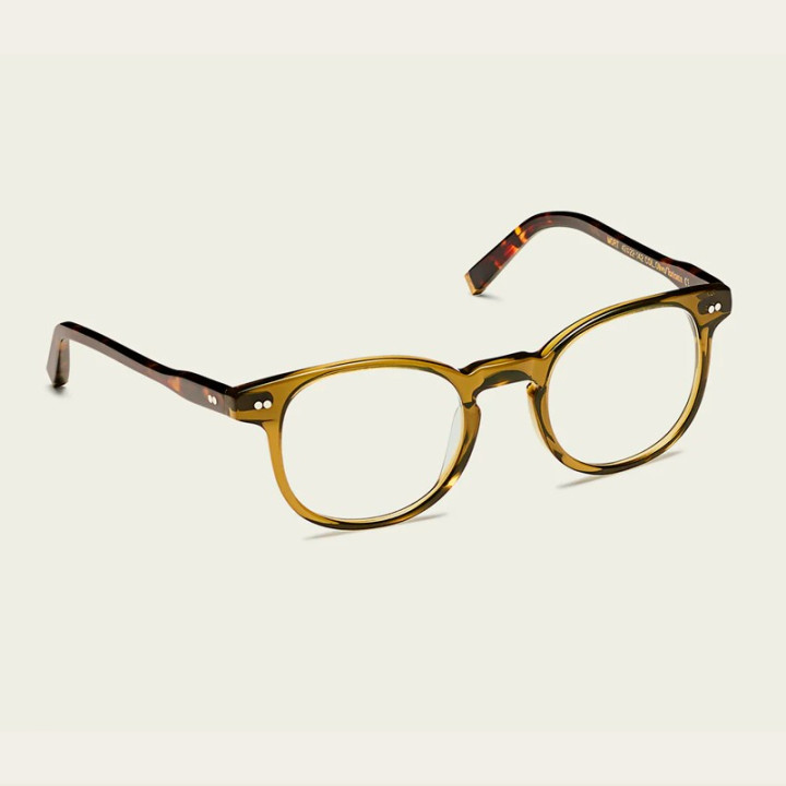 Moscot Mort Olive Tortoise 3q