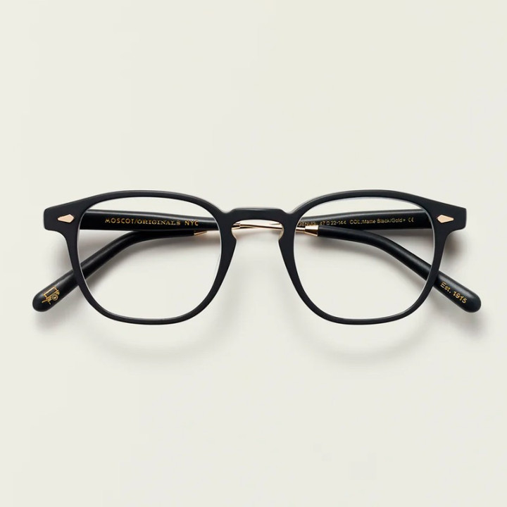 Moscot Genug Matte Black/Gold