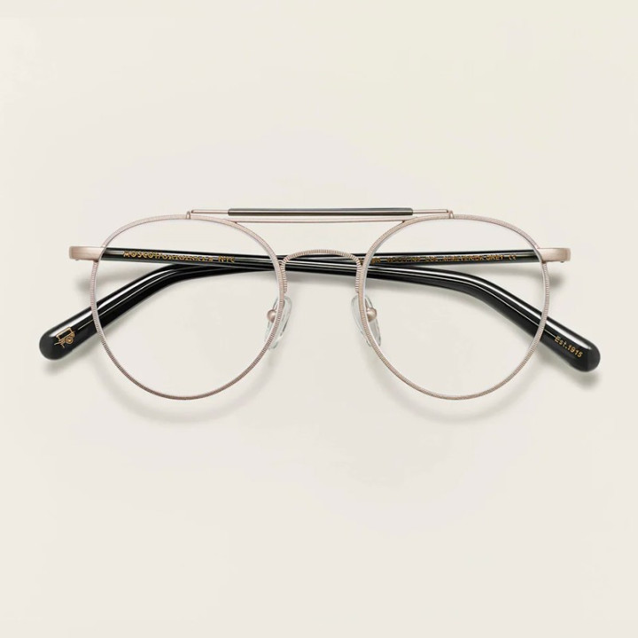 Moscot Lazer Matte Silver/Dark Grey