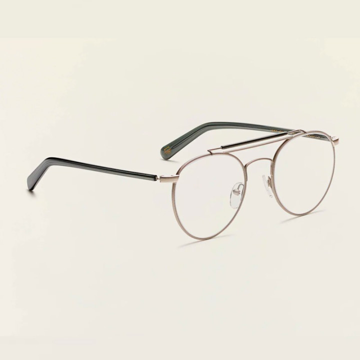 Moscot Lazer Matte Silver/Dark Grey 3q