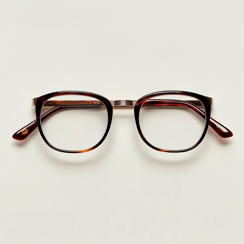 Moscot Brude Burnt Tortoise Gold