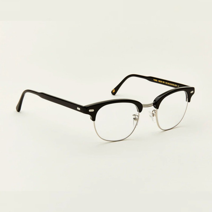 Moscot Yukel Black / Silver 3q