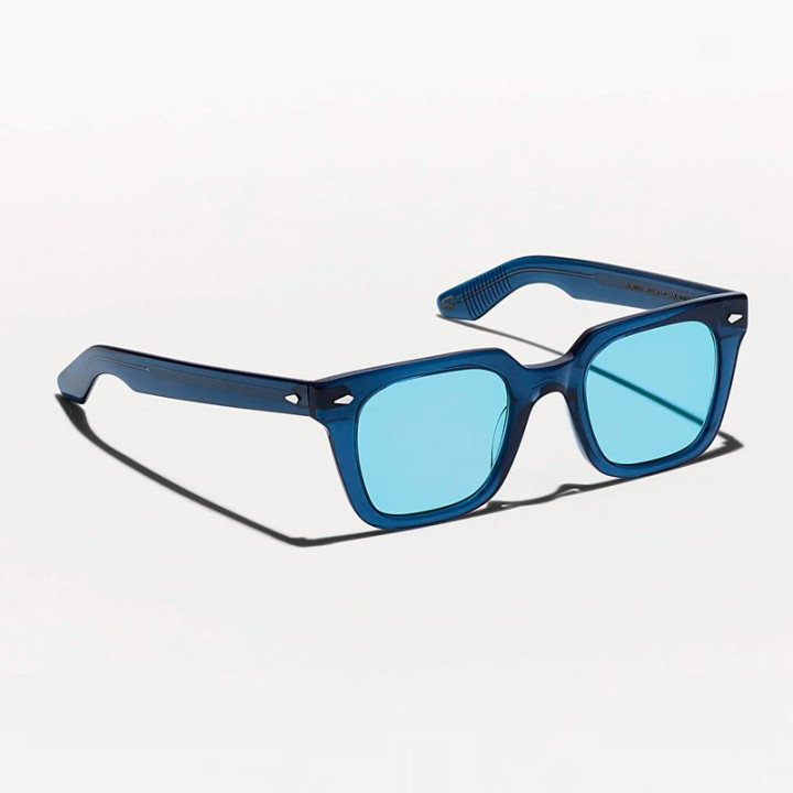 Las GROBER SUN en Navy con lentes Celebrity Blue  vista 3q