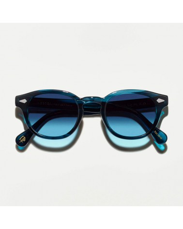 The LEMTOSH MONOCHROME  in Ink with Denim Blue Tinted Lenses