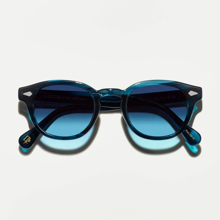 The LEMTOSH MONOCHROME  in Ink with Denim Blue Tinted Lenses