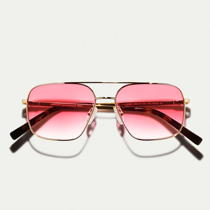 MOSCOT SHTARKER GOLD WITH CUSTOM MADE TINTS Big Apple Fade