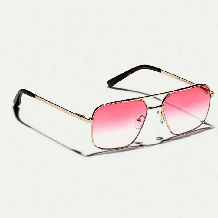 MOSCOT SHTARKER GOLD WITH CUSTOM MADE TINTS Big Apple Fade 3q