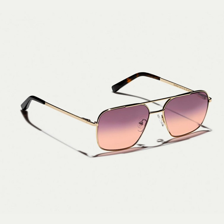 MOSCOT SHTARKER GOLD WITH CUSTOM MADE TINTS City lights 3q