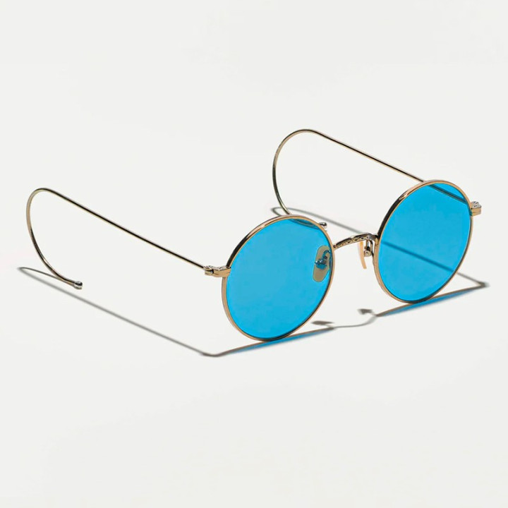Las Hamish Sun en Gold Con Celebrity Blue Custom made tint vista 3q