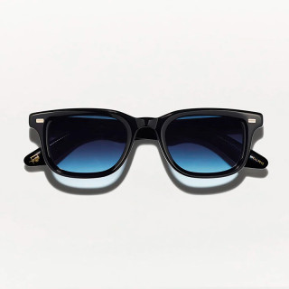 The Klutz Sun in Black with Denim Blue Custom made tints