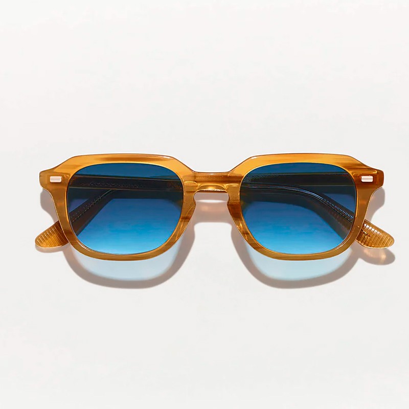Las Gatkes Sun en Blonde con Denim Blue lenses