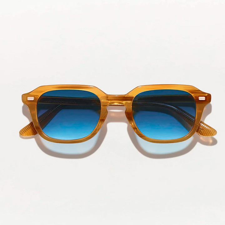 The Gatkes Sun in Blonde With Denim Blue lenses