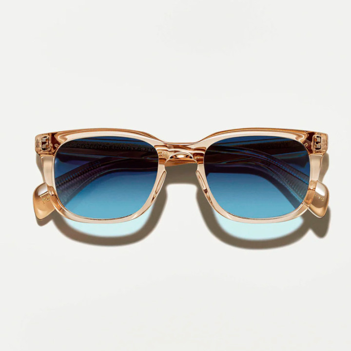 Las Shiddock Sun en Cinnamon con Blue Denim custom tints