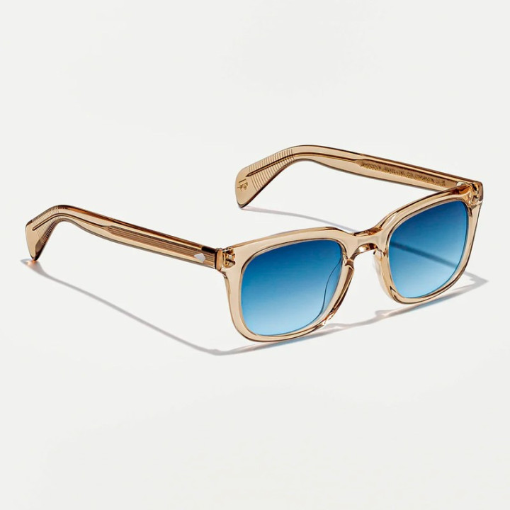 Las Shiddock Sun en Cinnamon con Blue Denim custom tints vista 3q