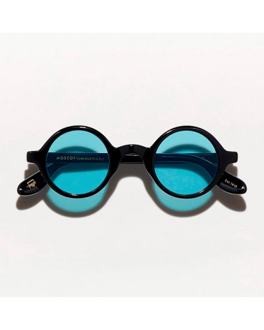 The Zolman Sun in black with blue glass lenses