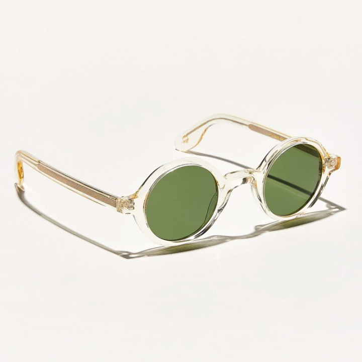 Las  Zolman Sun en Flesh con lentes minerales Calibar Green vista 3q