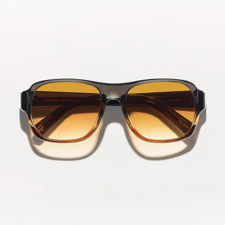 Las Shvitz Sun en Grey Brown Fade con Chestnut Fade custom made tints