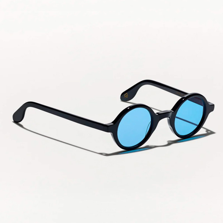 Las Zolman Sun en Black con Celebrity Blue custom made tints  vista 3q