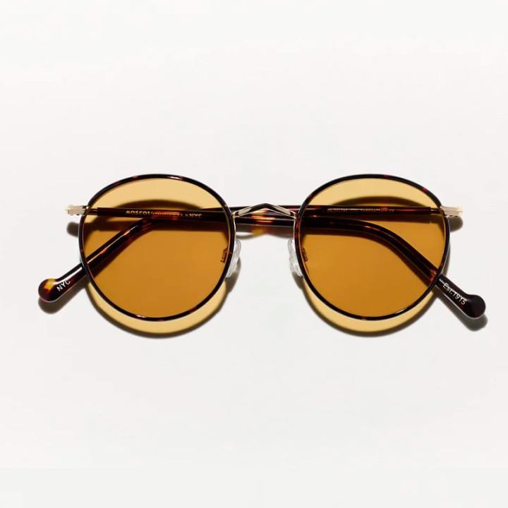 The Zev Tortoise with Amber Custom Made Tints lenses
