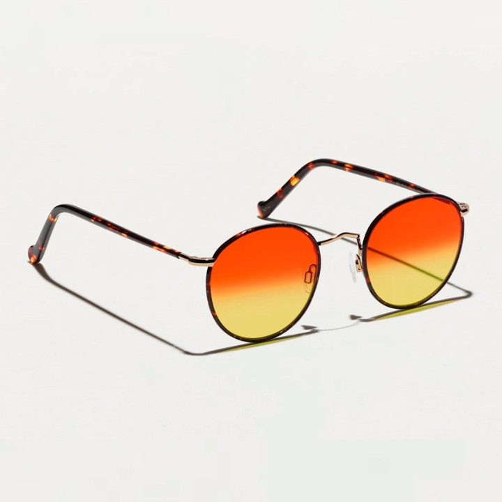 Las Zev Tortoise con lentes Custom Made Candy Corn vista 3q