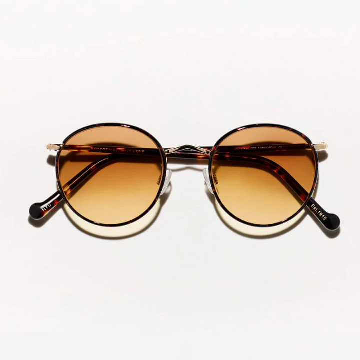 The Zev Tortoise with Chestnut Fade Custom Made Tints lenses