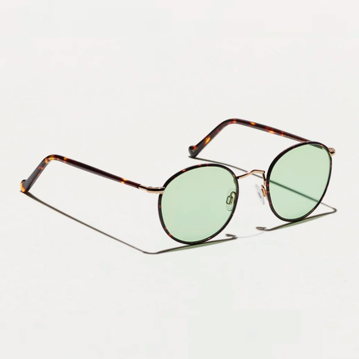 Las Zev Tortoise con lentes Custom Made Tints Limelight vista 3q