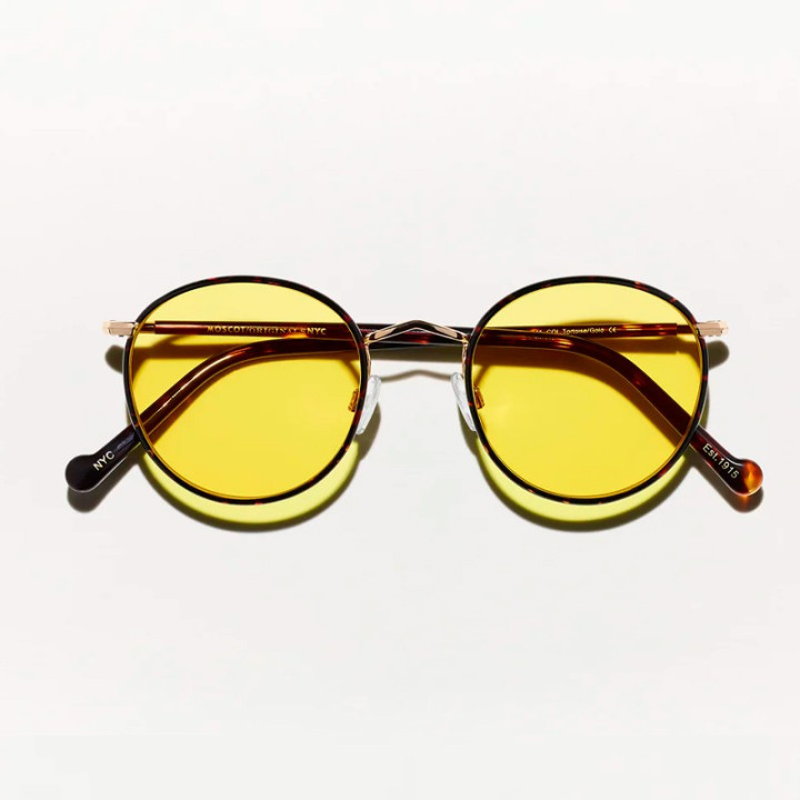 The Zev Tortoise with Mellow Yellow Custom Made Tints lenses