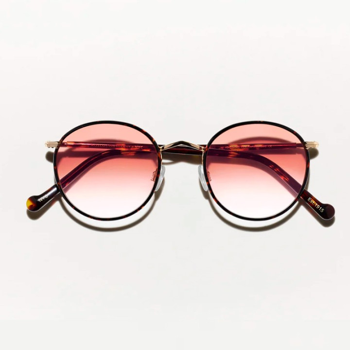 Las Zev Tortoise con lentes Custom Made Tints Root Beer Fade