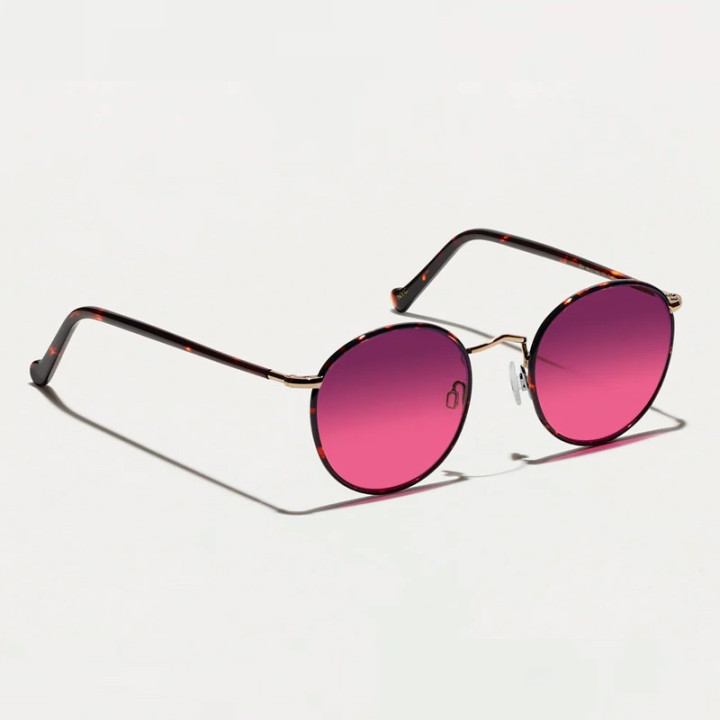 Las Zev Tortoise con lentes Custom Made Tints Westside Sunset vista 3q