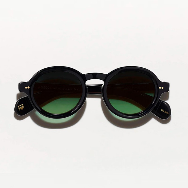 Las Moygel Sun en Black con lentes Forest Wood Custom made tints
