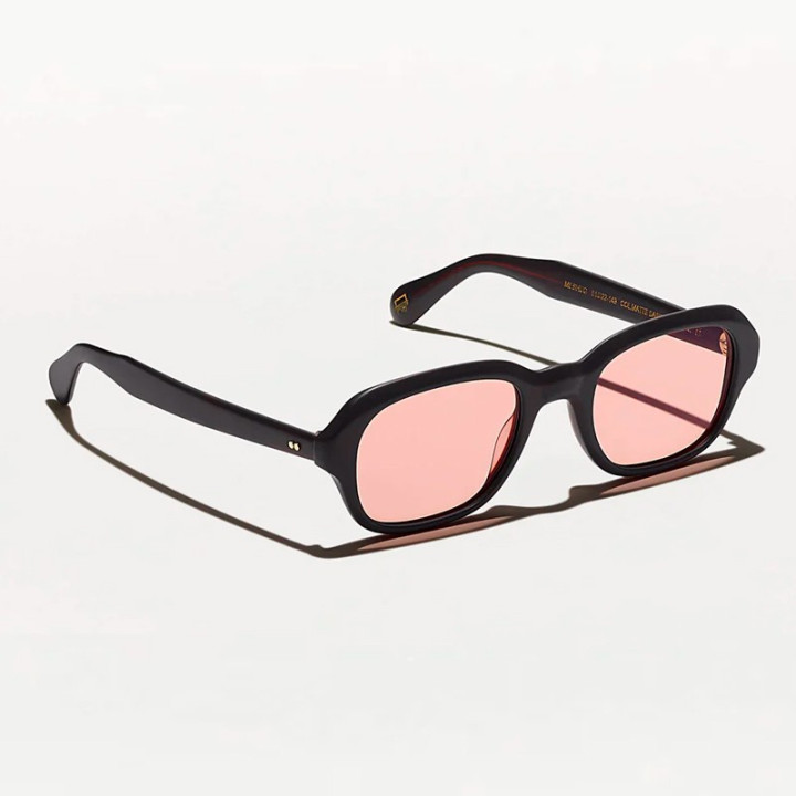 The Meshug Sun in Matte dark brown with New York Rose Custom made tints  3q view